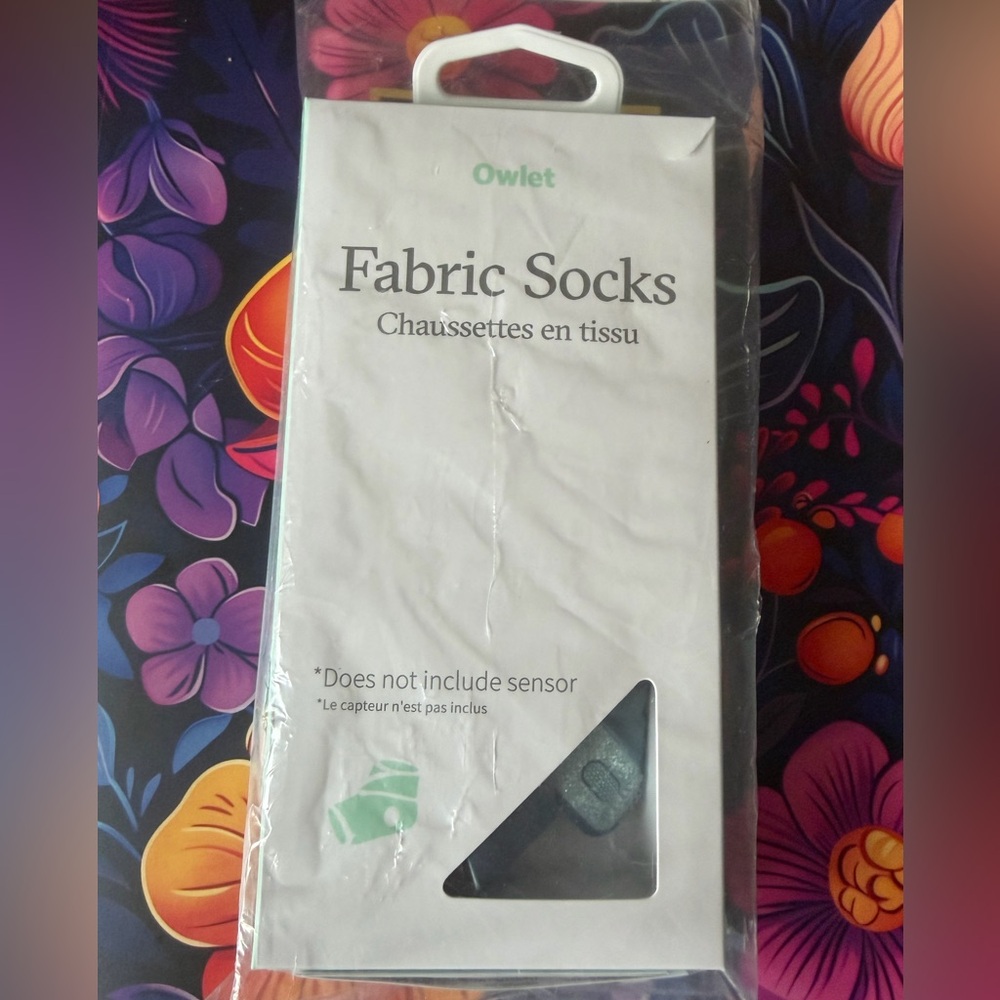 Owlet Fabric Sock ONLY Size 1 - Newborn 5-12 pounds